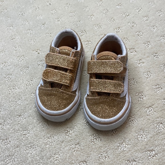 Vans Other - Toddler Gold Glitter Vans